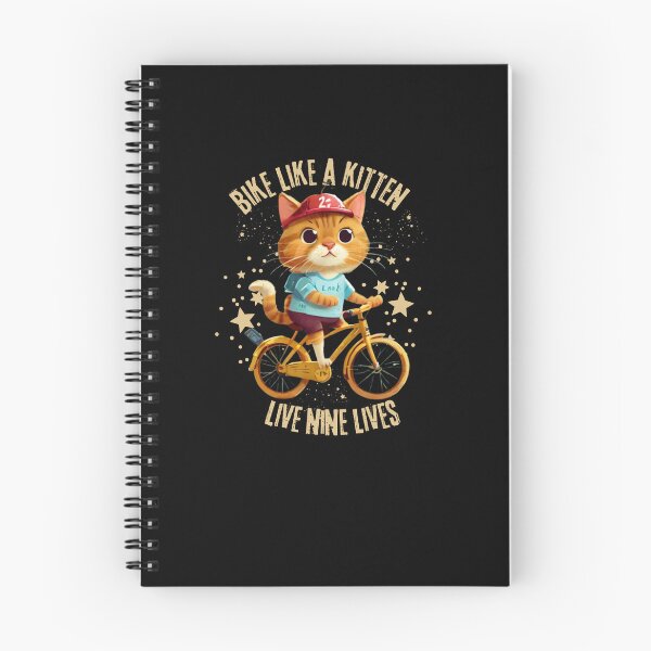 Item preview, Anda en bicicleta como un gatito Vive nueve vidas designed and sold by Designfs.