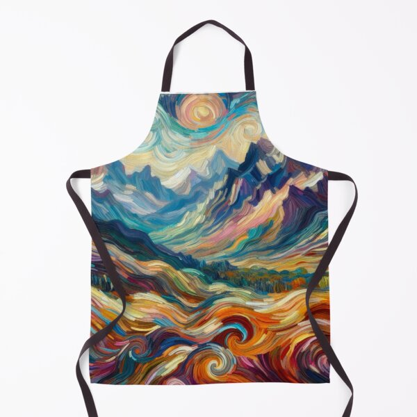 Item preview, Colorful Mountain Landscape Oil Painting Digital Art designed and sold by Star-Fragment.