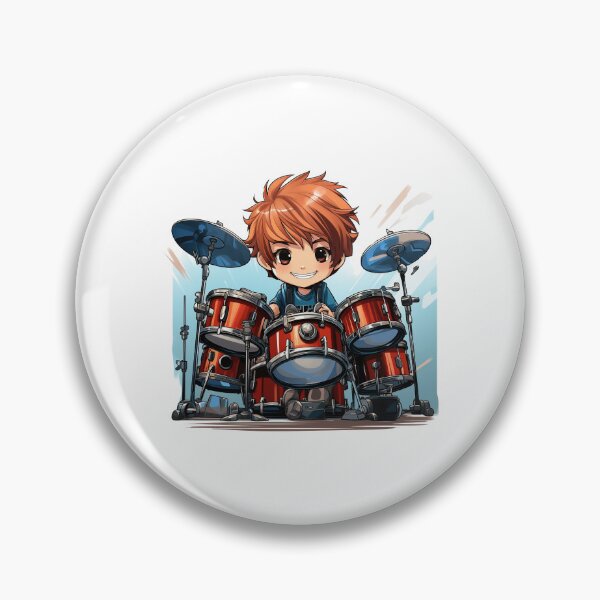 Item preview, Cute Young Boy Drummer Drums  designed and sold by Mohammed Sohail Khan.