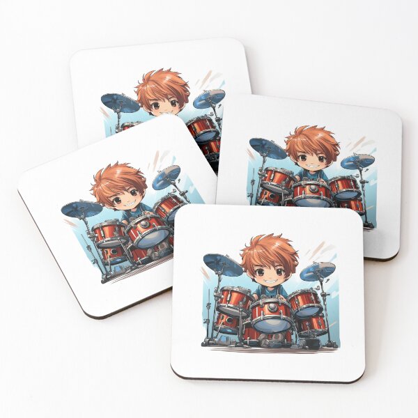 Item preview, Cute Young Boy Drummer Drums  designed and sold by Mohammed Sohail Khan.