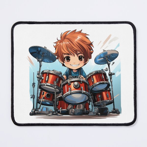 Item preview, Cute Young Boy Drummer Drums designed and sold by Mohammed Sohail Khan.