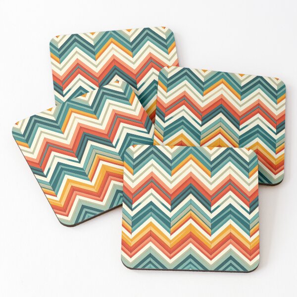 Item preview, Chevron - Red Blue Yellow Zigzag Pattern ; Pattern  Herringbone designed and sold by PatternInArt.
