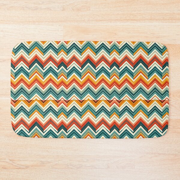 Item preview, Chevron - Red Blue Yellow Zigzag Pattern ; Pattern  Herringbone designed and sold by PatternInArt.