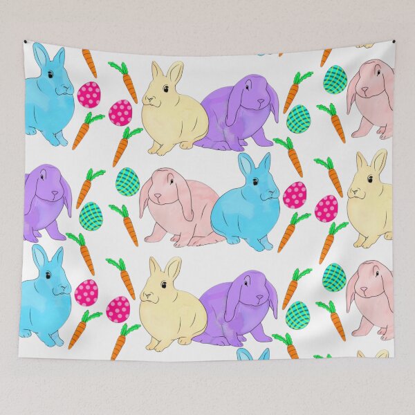 Item preview, Cute bunny pattern  designed and sold by Artistkhg.