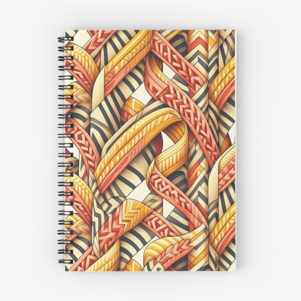 Item preview,  Chevron - Red Yellow Ribbon Pattern ; Pattern  Herringbone designed and sold by PatternInArt.