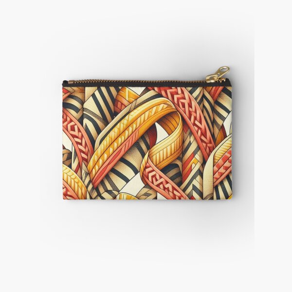 Item preview,  Chevron - Red Yellow Ribbon Pattern ; Pattern  Herringbone designed and sold by PatternInArt.