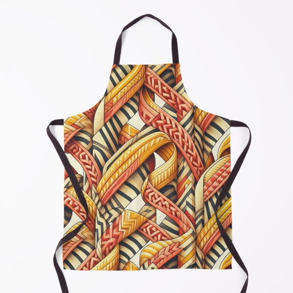 Item preview,  Chevron - Red Yellow Ribbon Pattern ; Pattern  Herringbone designed and sold by PatternInArt.