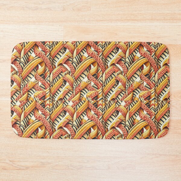 Item preview,  Chevron - Red Yellow Ribbon Pattern ; Pattern  Herringbone designed and sold by PatternInArt.