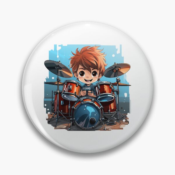 Item preview, Cute Young Boy Drummer Drums  designed and sold by Mohammed Sohail Khan.