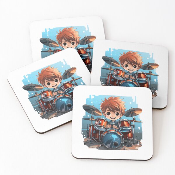 Item preview, Cute Young Boy Drummer Drums  designed and sold by Mohammed Sohail Khan.