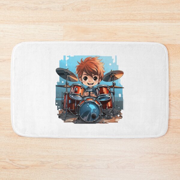 Item preview, Cute Young Boy Drummer Drums  designed and sold by Mohammed Sohail Khan.