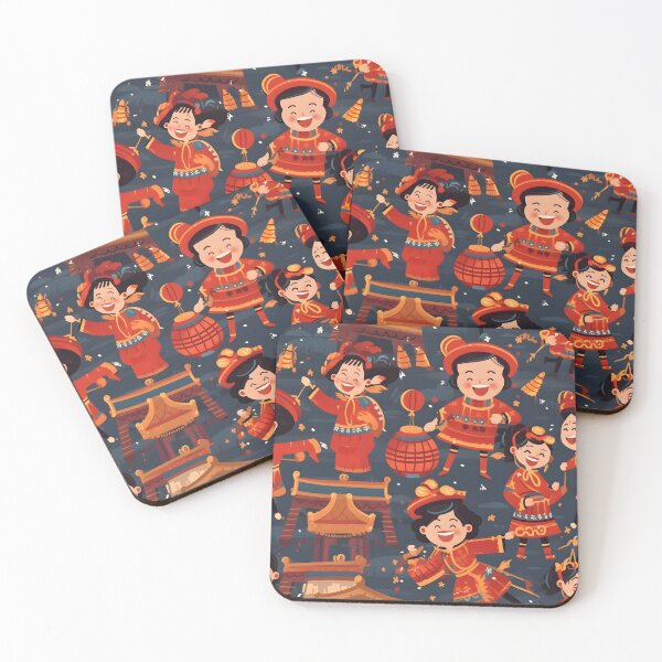 Item preview, A Chinese New Year parade with floats dancers designed and sold by sample325.