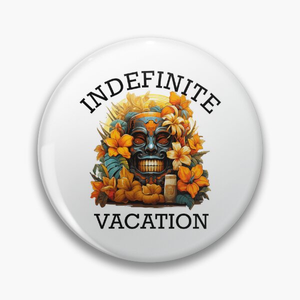 Item preview, Tropical Vacation Design - Indefinite Vacation (Black Lettering) designed and sold by VelvetRoom.