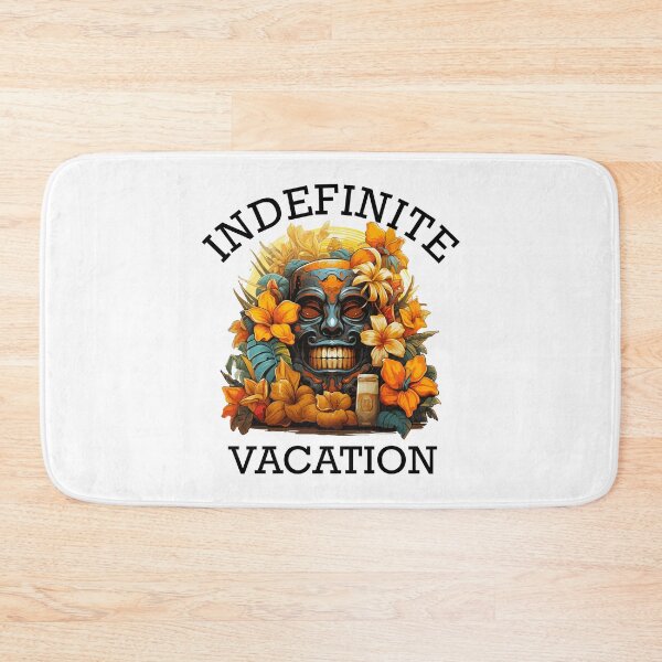 Item preview, Tropical Vacation Design - Indefinite Vacation (Black Lettering) designed and sold by VelvetRoom.