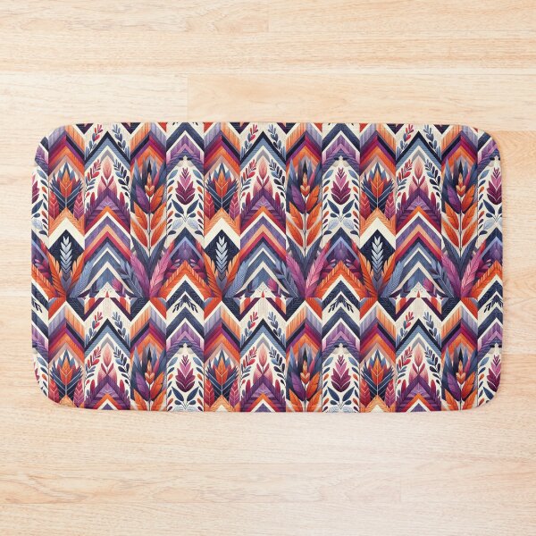 Item preview, Chevron - Purple Orange Leaf  Pattern ; Pattern  Herringbone designed and sold by PatternInArt.