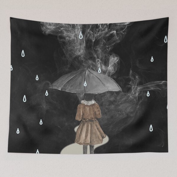 Item preview, The girl in the rain designed and sold by Oana Andreea Shop.