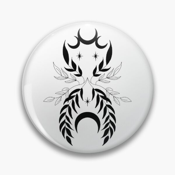 Item preview, Star Ornamental moon and leaf designed and sold by Ombreetlumiere.