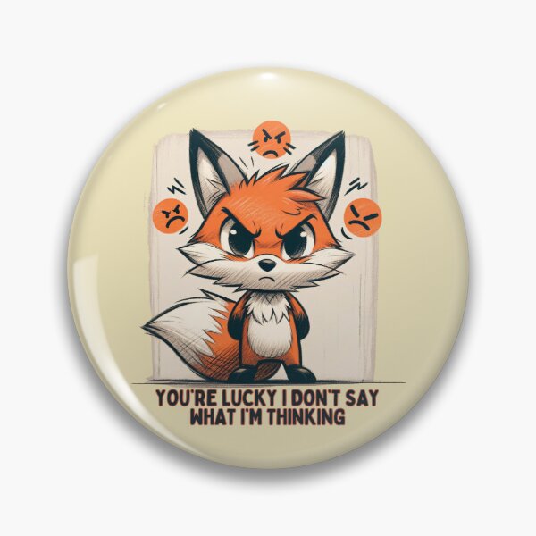 Item preview, Cross Fox with a Bold Statement Illustration designed and sold by RuyaFab.