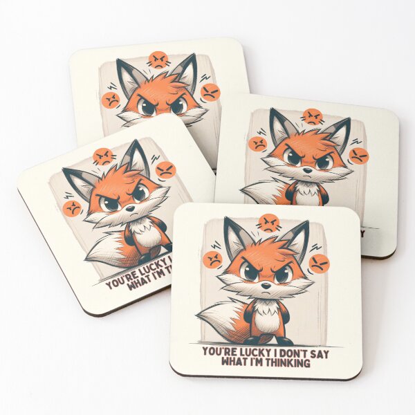 Item preview, Cross Fox with a Bold Statement Illustration designed and sold by RuyaFab.