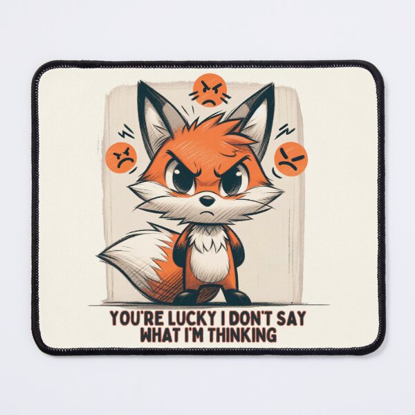 Item preview, Cross Fox with a Bold Statement Illustration designed and sold by RuyaFab.