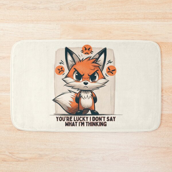 Item preview, Cross Fox with a Bold Statement Illustration designed and sold by RuyaFab.