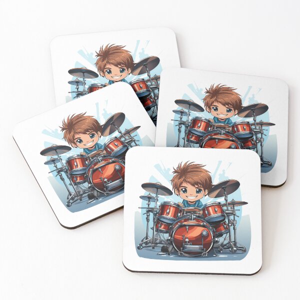 Item preview, Cute Young Boy Drummer Drums  designed and sold by Mohammed Sohail Khan.