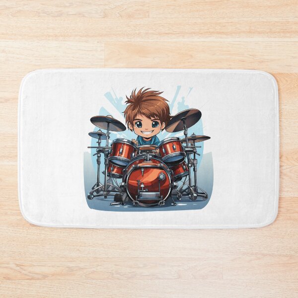 Item preview, Cute Young Boy Drummer Drums  designed and sold by Mohammed Sohail Khan.