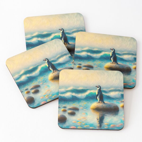 Item preview, Penguin Painting Impressionist Painting designed and sold by Star-Fragment.
