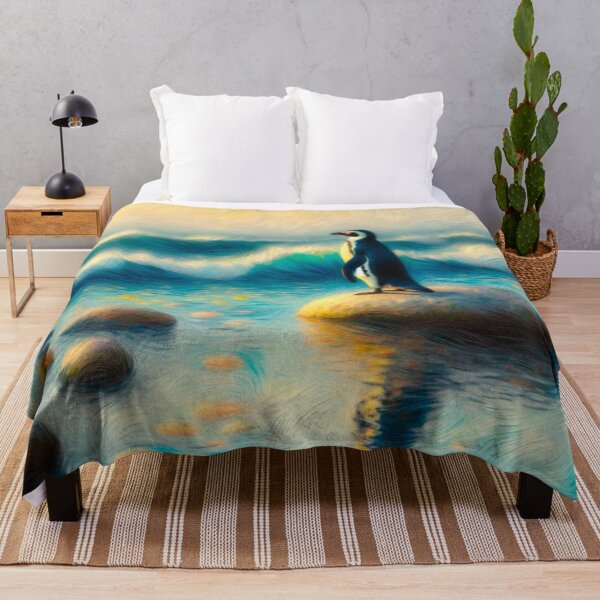 Item preview, Penguin Painting Impressionist Painting designed and sold by Star-Fragment.