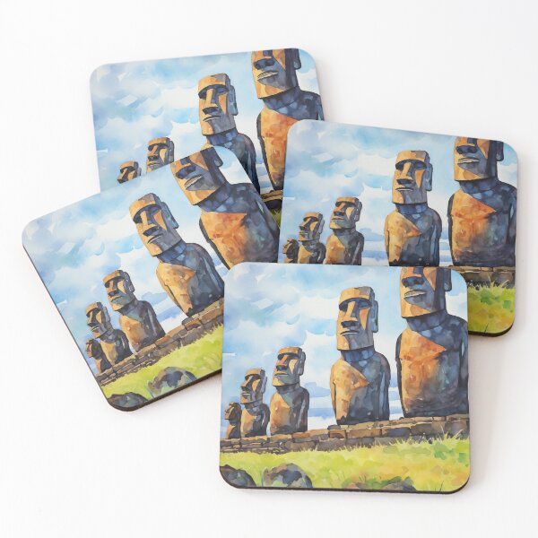 Item preview, The Enigmatic Beauty of Moai Sculptures #4 designed and sold by Anuchartl.