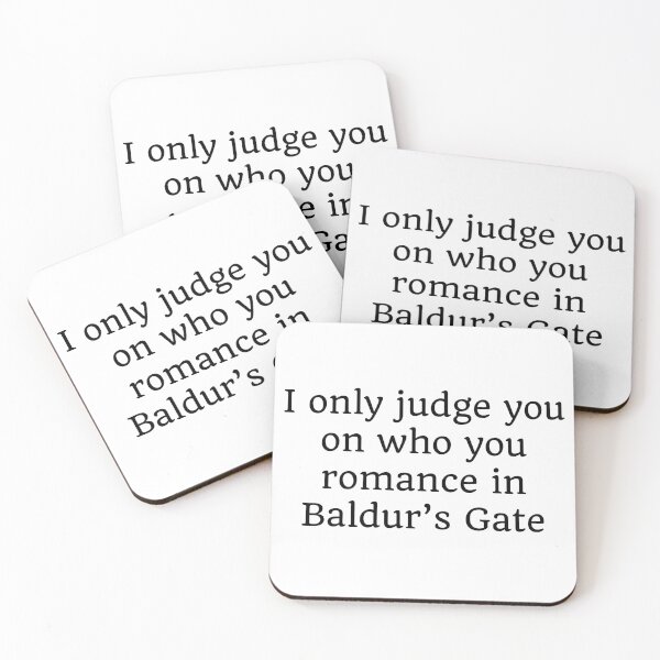 Item preview, I only judge you on who you romance in Baldur’s Gate designed and sold by thelowpeak.