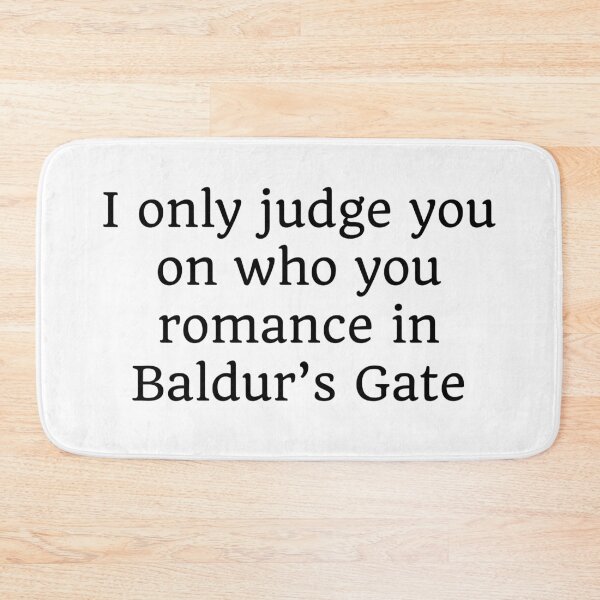 Item preview, I only judge you on who you romance in Baldur’s Gate designed and sold by thelowpeak.