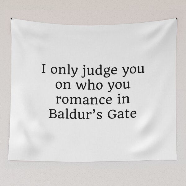 Item preview, I only judge you on who you romance in Baldur’s Gate designed and sold by thelowpeak.