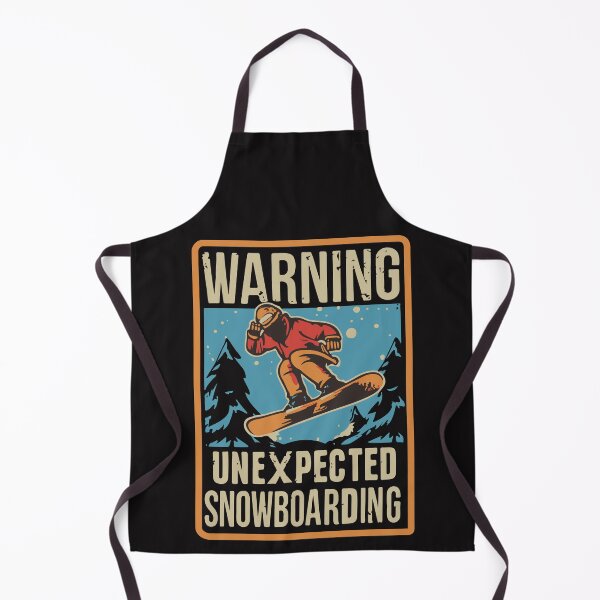 Item preview, snowboarding - warning unexpected snowboarding tricks designed and sold by MommyVibeArts.