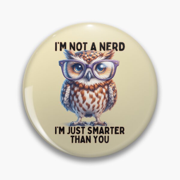 Item preview, Confident Owl Proclaiming Intelligence Illustration designed and sold by RuyaFab.