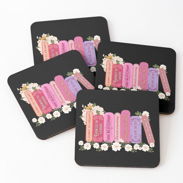 Item preview, Flowery Romance Bookish Tropes  designed and sold by slicksquid.