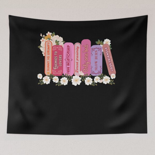 Item preview, Flowery Romance Bookish Tropes  designed and sold by slicksquid.