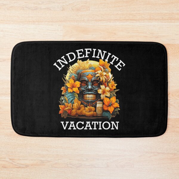 Item preview, Tropical Vacation Design - Indefinite Vacation (White Lettering) designed and sold by VelvetRoom.
