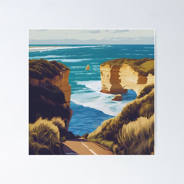 Item preview, Great Ocean Road Digital Art designed and sold by colorvisionart.