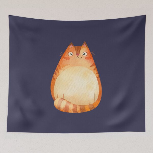 Item preview, Chubby Charm: Adorable Fat Cat Products Collection! designed and sold by Wise-Geek.