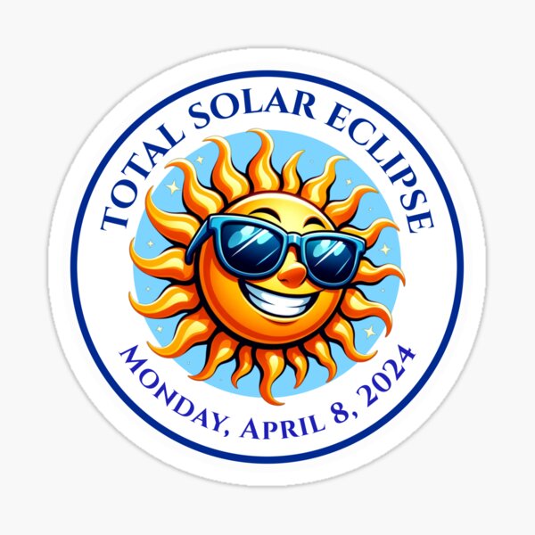 Gear Up for the Total Solar Eclipse 2024! Sticker