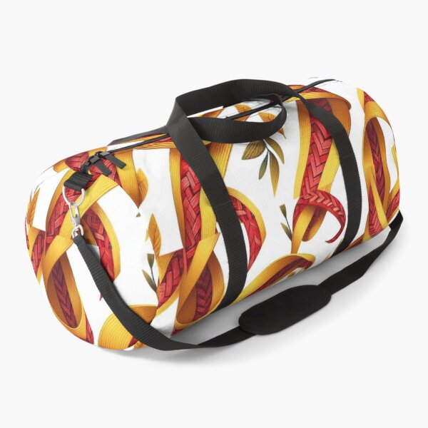Item preview, Chevron - Red Yellow leaf and Ribbon Pattern ; Pattern  Herringbone designed and sold by PatternInArt.
