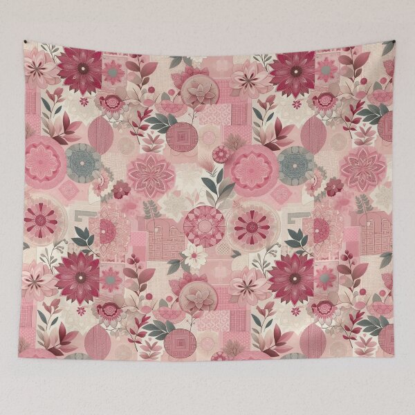 Item preview, Cute Flower and Leaves Pattern designed and sold by Graffiti-Space.