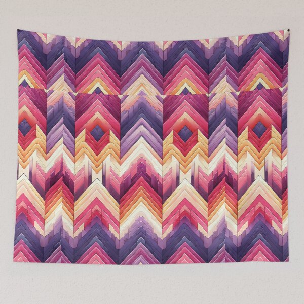 Item preview, Chevron - Purple Yellow Pattern ; Pattern  Herringbone designed and sold by PatternInArt.