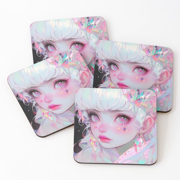 Item preview, Pastel Pink Whimsical Anime Girl designed and sold by bubblegoth.