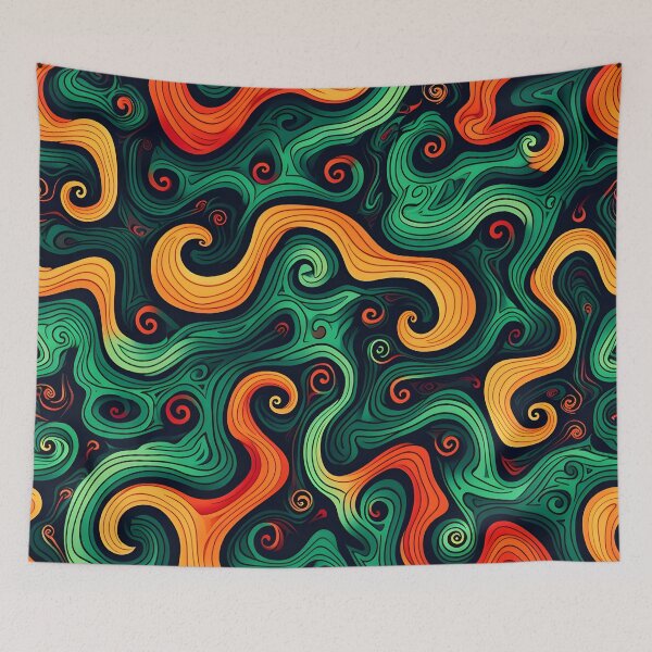 Item preview, Contemporary Fusion: Modern Crazy Design Artwork in Unique Colors designed and sold by Cr-AI-tive.
