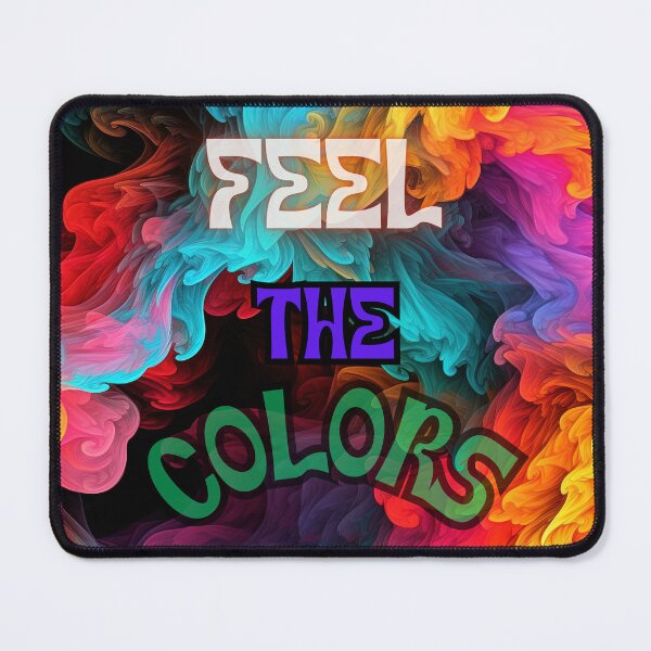 Item preview, Colorful pattern with words feel the colors designed and sold by DaveMerch.