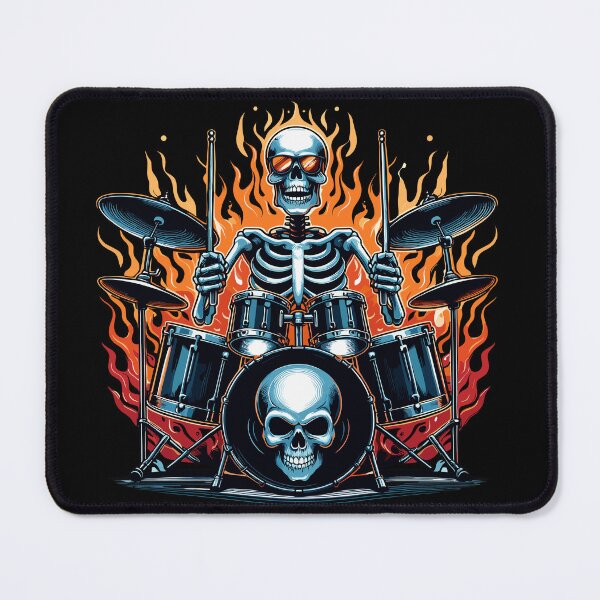 Item preview, Funny Skeleton Drummer Music Lover designed and sold by TomFrontierArt.