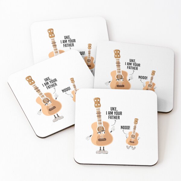 Item preview, Funny Guitar Player Ukulele Parody - Uke, I Am Your Father Nooo! -Strumming Laughter: 'Uke, I Am Your Father' - Hilarious Guitar Player & Ukulele Parody Shirt for Music Lovers and Sci-Fi Nerds designed and sold by beawesome105.