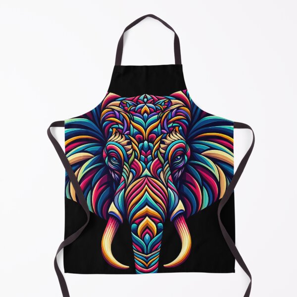 Item preview, Enigmatic Elephant: Vibrant Geometric Majesty designed and sold by ArtComixHaven.
